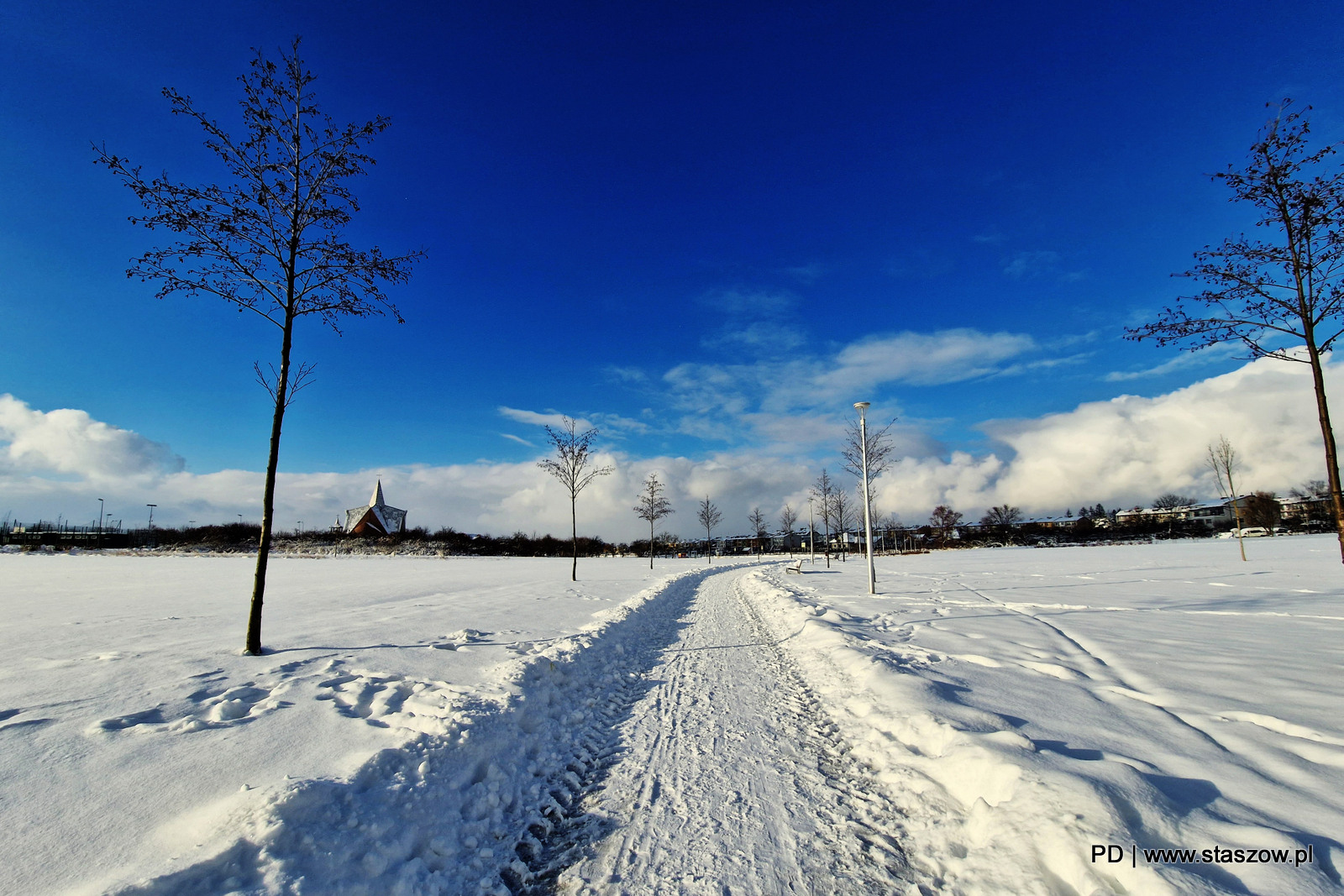 Malownicza zimowa aura w Staszowie